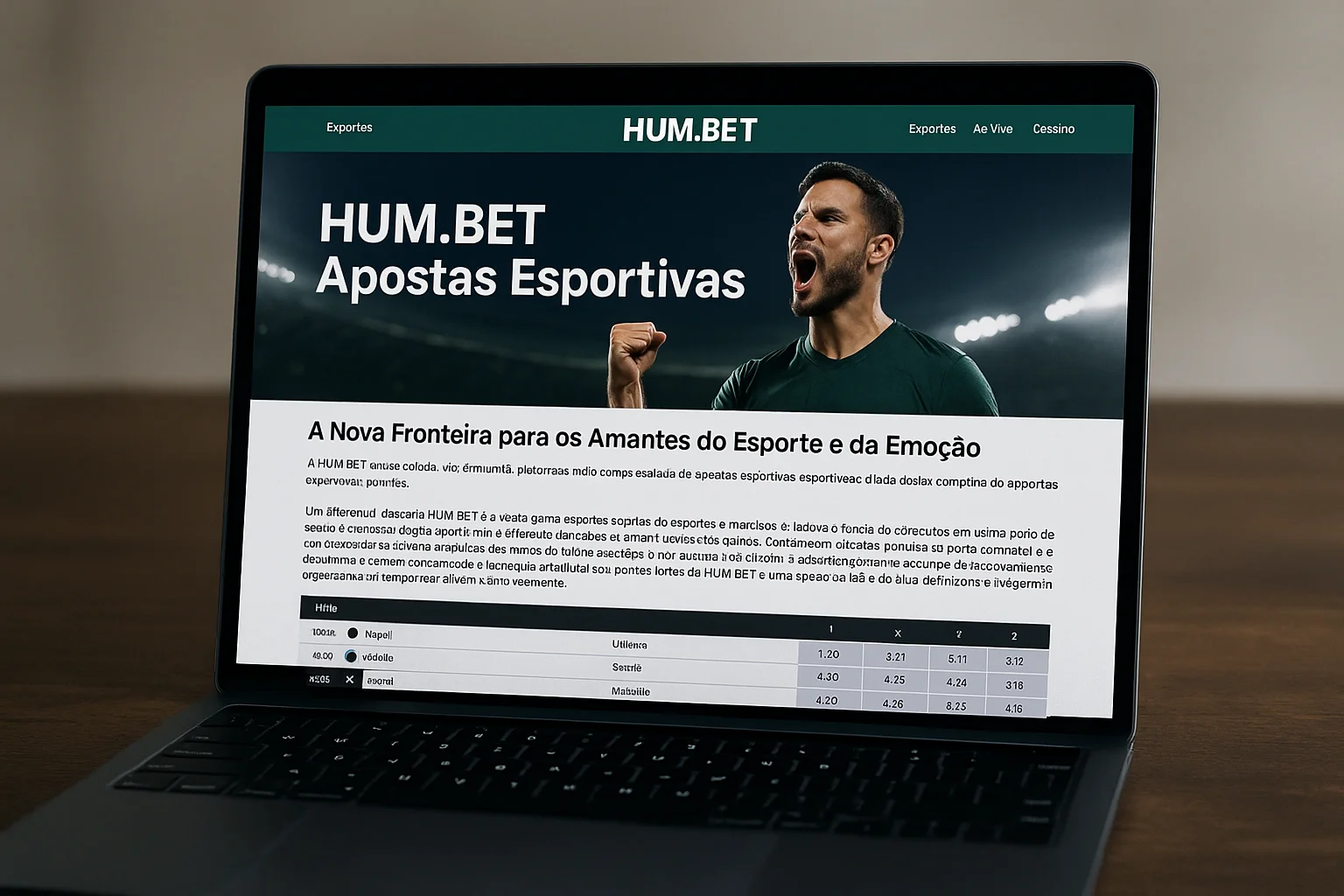 Aposte em apostas esportivas no cassino online HUM.BET