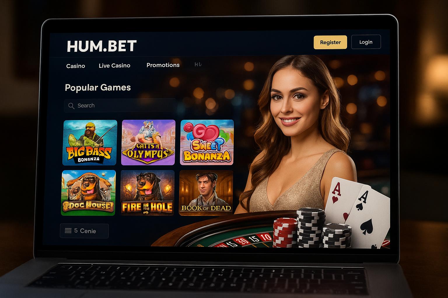 Jogos de cassino online HUM.BET