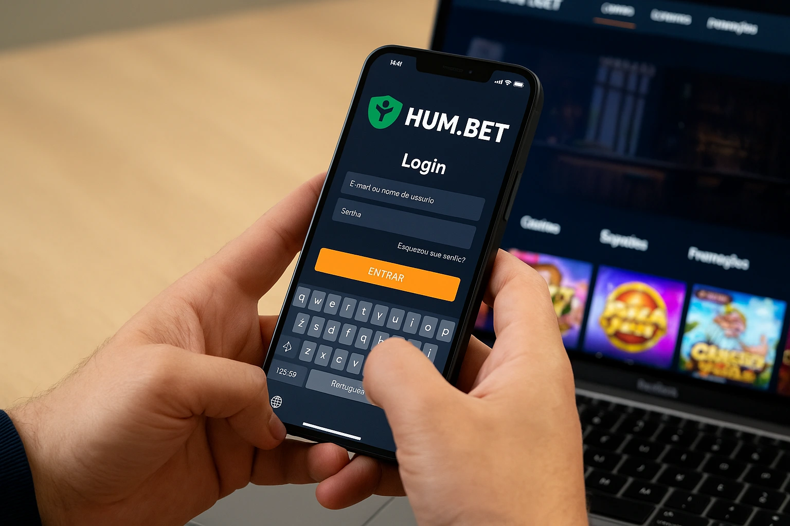 Criar uma nova Conta no plataforma HUM.BET