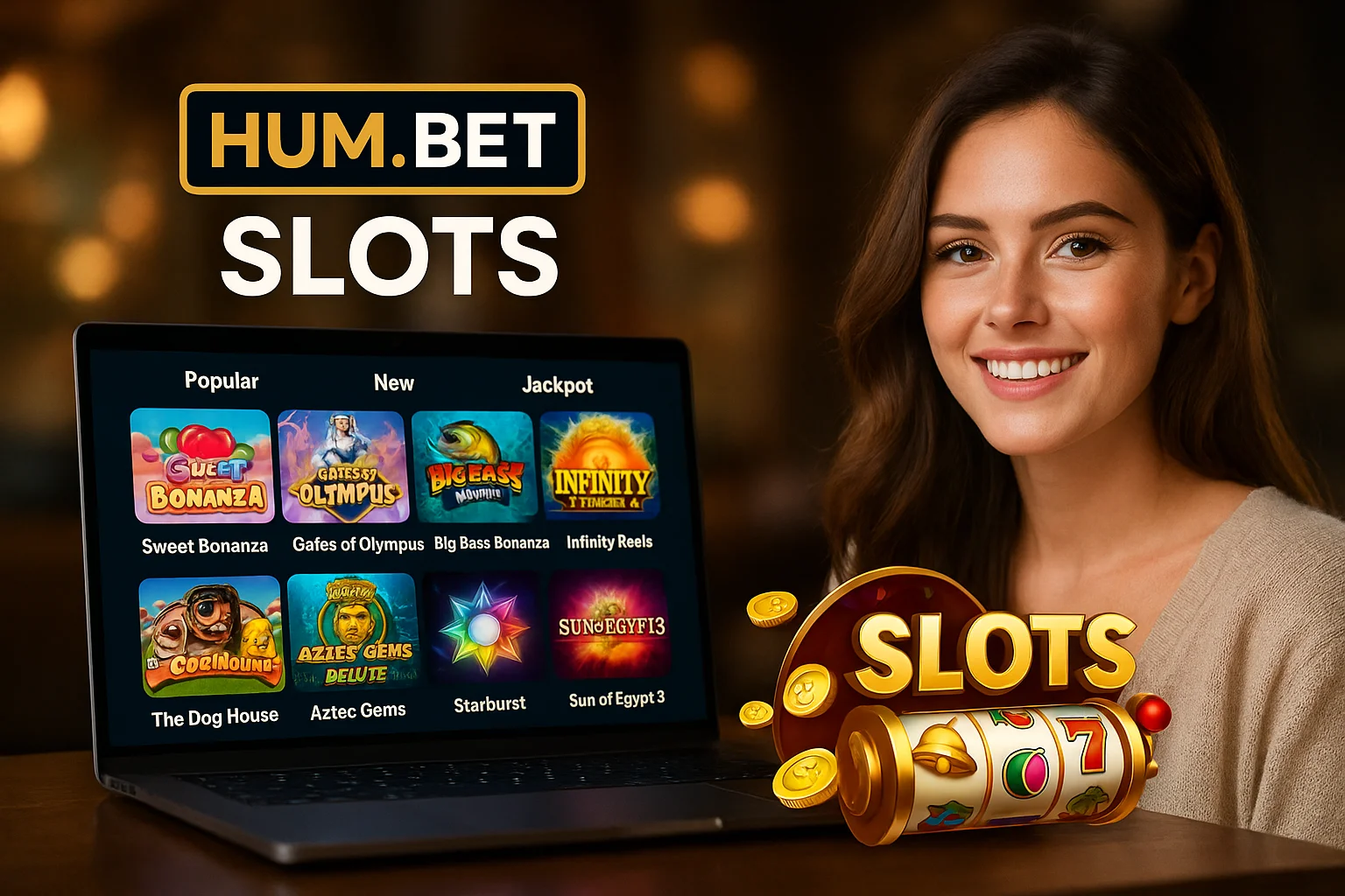 Explore o mundo das slot machines no HUM.BET Casino